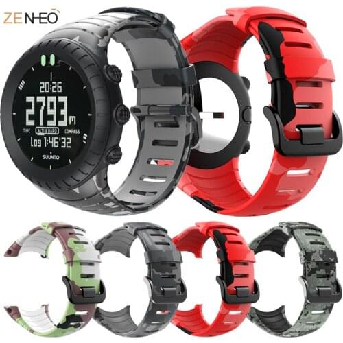 For SUUNTO core fashion camouflage strap For SUUNTO core Frontier / Classic smart sports silicone replacement wristband strap