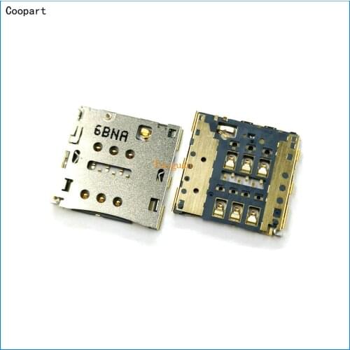 2pcs/lot Coopart New SIM card socket holder tray slot connector replacement for Huawei G7 P7 C199 P7-L07 L09 L05 L00 top quality
