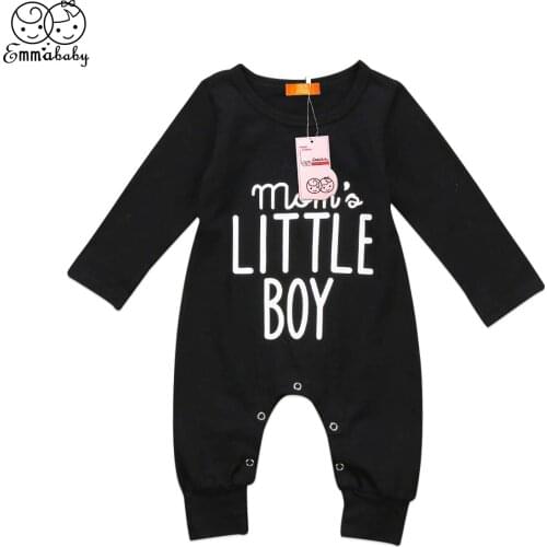 New Cute Newborn Infant Baby Boy Girl Long Sleeve Romper One-Pieces Letter Print Jumpsuit Outfits Clothes Adorable Baby Rompers