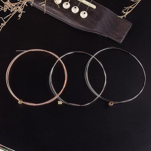 Practiced Nickel Plated Steel Guitar Strings Rainbow Colorful Guitar Strings For Acoustic Folk Guitar Classic Guitar Wholesale