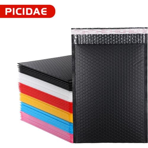 Bubble envelope packaging bags PE Plastic Yellow White black blue pink protection lipgloss package book Electronic Clothing