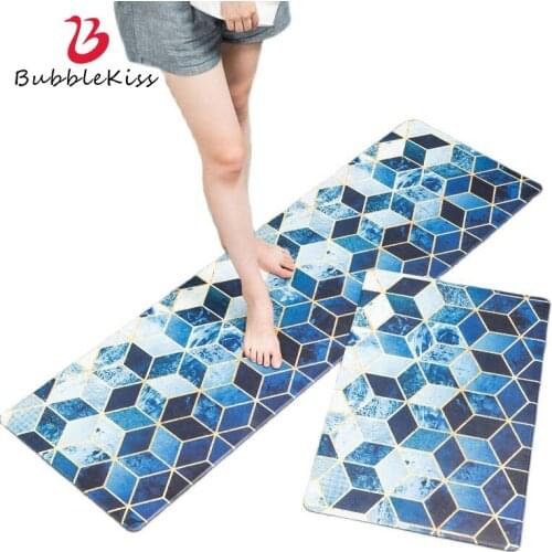Bubble Kiss Nordic Kitchen Mat PVC Water Proof Floor Carpet Bath Room Home Decor Anti Oil Easy Clean Rugs For Living Room