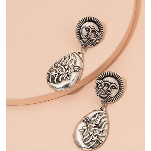 2021 Ins Antique Snake Dragon Wings Star Minimalism Hip-hop Rock Piercing Earrings Trendy Korean Fashion Women Party Jewelry