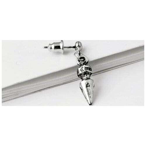 1 PC Wu Yifan Lu Han Same Warhead Pendant Earring Puncture Single Personality Hiphop Earring for Men