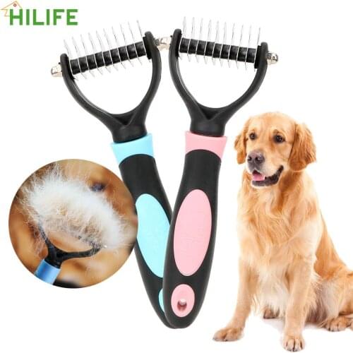 Dog Grooming Shedding Rake Furmins Pet Brush Grooming Tool Pet Fur Knot Cutter Dog Cat Hair Removal Comb