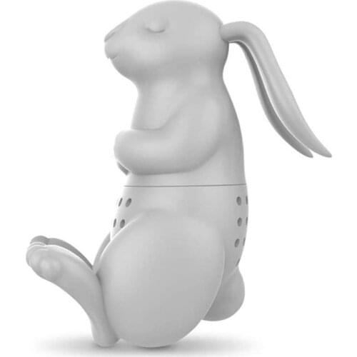 Tea Strainer Silicone Creative Rabbit Shape Tea Infuser Leaf Herbal Spice Filter Strainers Reusable Filter Tea Set Economical