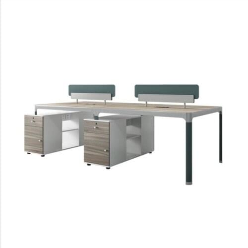 Modern minimalist office furniture staff desk and chair combination computer screen work staff table