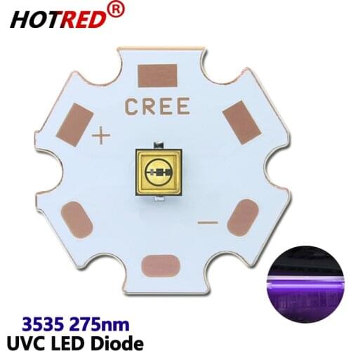 UVC LED Diode 3535 275nm Lamp SMD beads for UV disinfection equipment 265nm 285nm 310nm Deep violet ultraviolet light 5-7V 0.1W