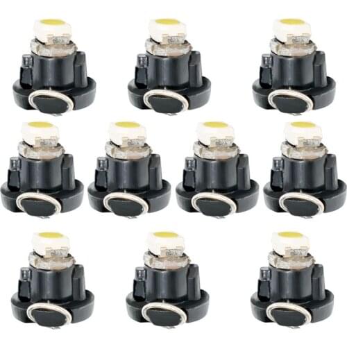 10pcs T3 LED 5050 SMD Car Board Instrument Panel Lamp Auto Dashboard Warming Indicator Wedge Light Green White Yellow Red Blue
