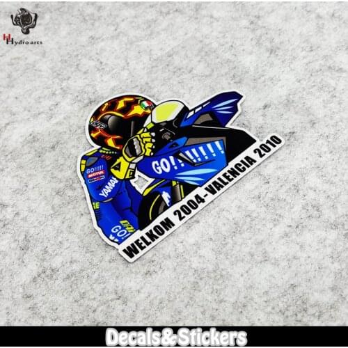 NO.L073 Rossi Go 3M Reflective Stickers MOTO GP Glass Sticker Waterproof Decals Racing Motorcycle Helmet