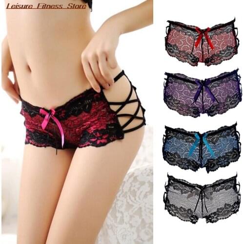 1 PC Women Sexy Lace Panties Briefs Lady Girls Floral Sporting Underwear Knickers Breathable Lady Lingerie