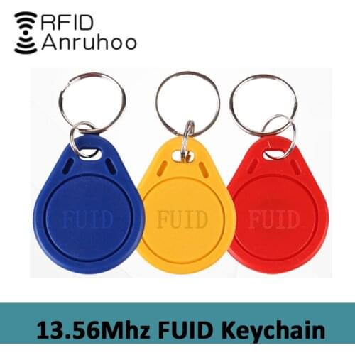 10PCS FUID Smart Chip Tag RFID One-Time Copy Clone Keychain 13.56Mhz 0 Sector Writable Badge NFC Access Control Card