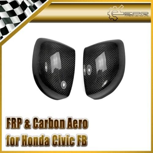 Car-styling For Honda Civic FB 2012 (4 Door) Carbon Fiber Side Mirror Cover (No Indicator)