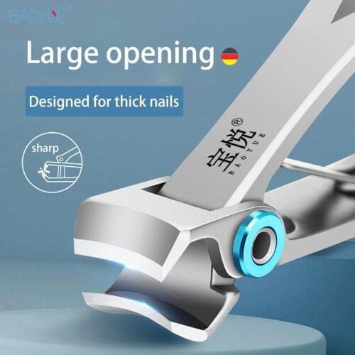 Large Size Nail Clippers Double Arc Toe Beauty Manicure Professional Stainless Steel Nail Toe Cutters Nail Clipper Nail Tool