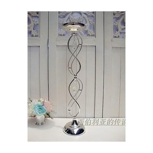 67cm Tall wedding flower Stand Silver road leads Wedding Centerpiece 10pcs/Lot