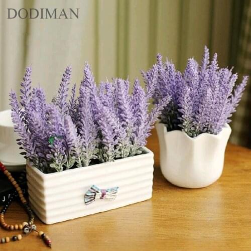 1pc Real Touch Dark Purple Lavender Artificial Silk Flowers bouquet Home Wedding Decorations Festival Products Gift