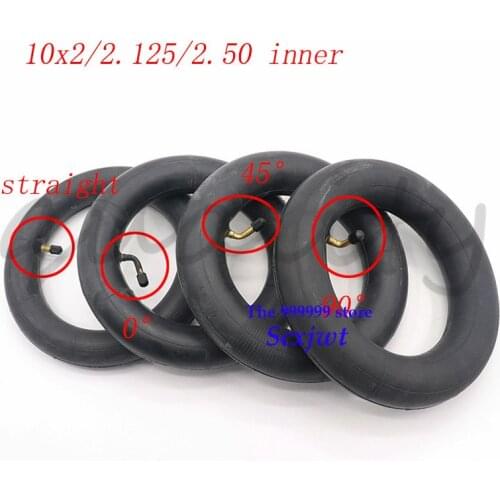10 inch 10x2 10x2.125 10x2.50 inner tube with bent/Straight Valve For Tricycle Bike Stroller scooter Balancing Hoverboard tyre