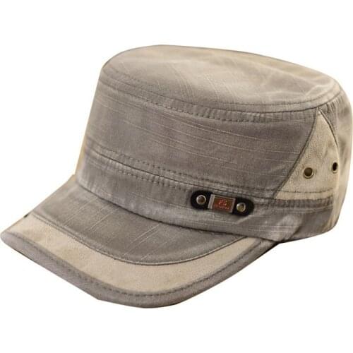 Classic Unisex Adjustable Army Plain Vintage Hat Cadet Baseball Cap