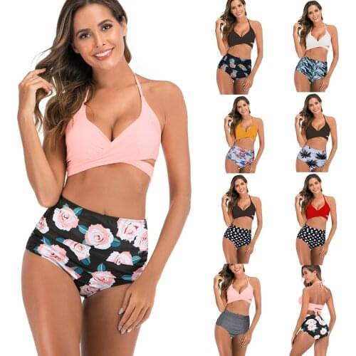 Bikinis Mujer 2020 maillot de bain femme 2 Piece Bikini set Swimwear Women Swimsuit Push Up Bathing Suit Women BeachWear