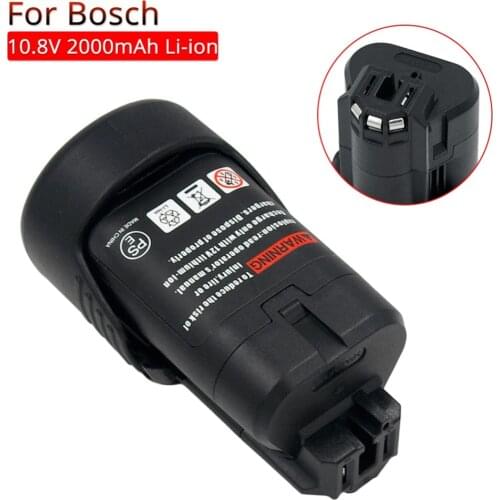 Power Tool Rechargeable Battery 10.8V 12V 2000mAh Lithium Replacement Batteries for Bosch BAT411 BAT412 BAT412A BAT413 BAT413A