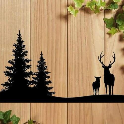 Elk Deer Forest Carbon Steel Cutting Die Embossing Stencil Template Mold DIY Paper Art Handcraft Scrapbook Bookmark Card Decor