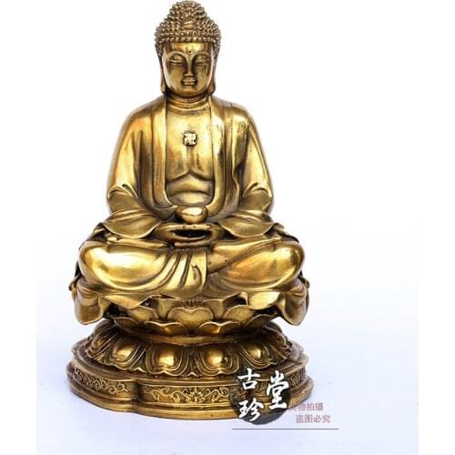Copper Bodhisattva Buddha statue metal crafts home desktop decor decoration ornaments(A866)