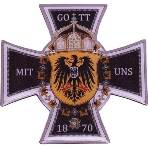 German 1870 Deutsches Honor Iron Cross Prussia Hohenzollern Badge Medal Pin