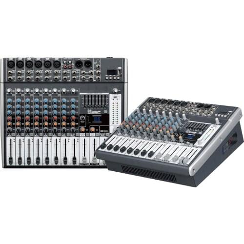Mixing console recorder 48 V phantom power monitor AUX effect path 8-12 channel audio mixer USB comes with power amplifier E