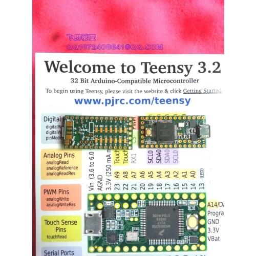 Teensy3.2 and 2756 ndustries Teensy header module Teensy 3.2 + header