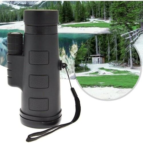 Single-Handed Adjustable 10 × 42 High-Definition High-Powered Binoculars Outdoor Adventure Travel MonocularsBlack