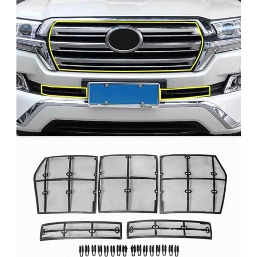 Car Front Grill Insect Net Insect Screening Mesh for Land Cruiser 2008-2018