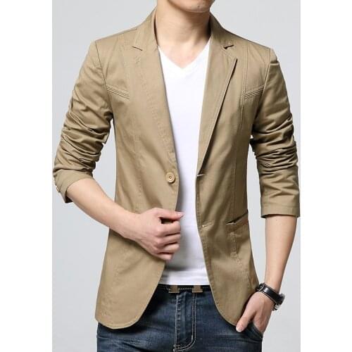 Casual suit jacket mens spring and autumn summer thin slim business jacket one-piece youth handsome small suit
