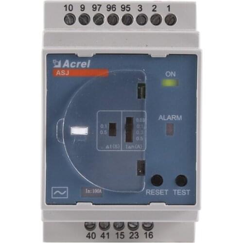Acrel ASJ10-LD1C Residual Current Measurement elr Relay Rated Residual Operated Current Can be set