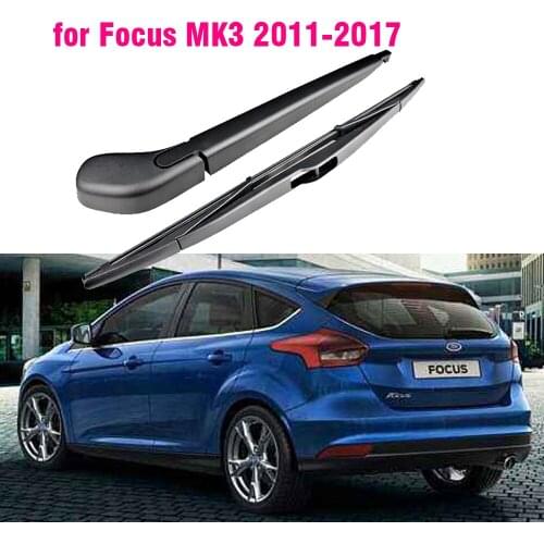 Car Rear Wiper Arm + Blade Kit for FORD FOCUS MK3 HATCHBACK 2011 2012 2013 2014 2015 2016 2017