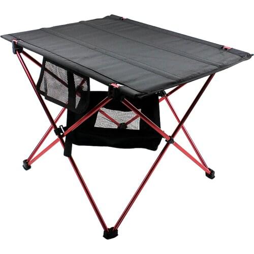 Ultra-light portable oxford cloth camping folding table with aviation aluminum alloy bracket