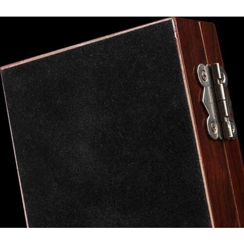 Cedar Wood Cigar Humidor 4 Count Humidifier Hygrometer Case Holder Box