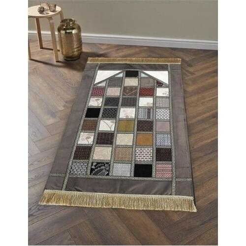 V World Patchwork Prayer Rug Smoked 80x120 cm