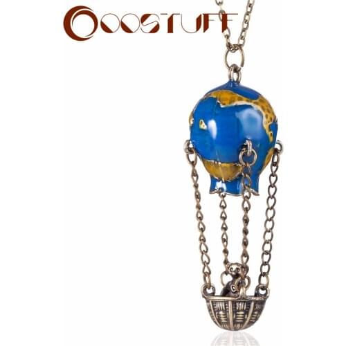 Women Necklace fire balloon Pendants Necklaces Women Jewelry Statement necklaces & pendants Long collares Accessories for Women