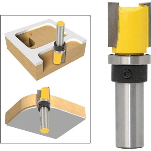 1PC Pattern Trim Template Trim Router Bit - 3/4" X 3/4" - 1/2" Shank Woodworking cutter Tenon Cutter for Woodworking Tools