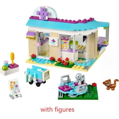 10537 Vet Clinic Building Blocks Bricks 41085 girl Friends Figure Toys Girls Christmas Birthday Gift Toys
