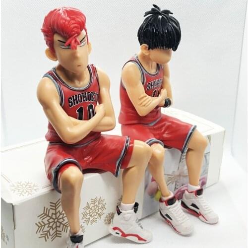 12cm 2 Types Cartoon Slam Dunk Shohoku Basketball Player Figure Toy Hanamichi Rukawa Kaede Anime Model