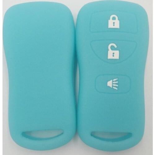 2PC Silicone Car Remote Key Case Cover For Nissan Altima Maxima Murano Sentra Versa Titan Leaf Juke Quest Elgrand NV200 Note