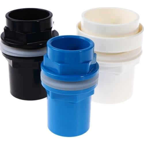 20-50mm PVC Pipe Connectors Thicken Fish Tank Pipe Drainage Connector Garden Drain UPVC Pipe Adapter Water Supply Pipe Fittings