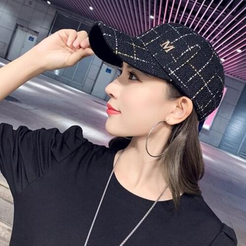 2020 Wholesale winter plaid men women hat Harajuku Tide Fahsion Hip Hop Cap Snapback Baseball Caps Punk Rock Style Black Hats