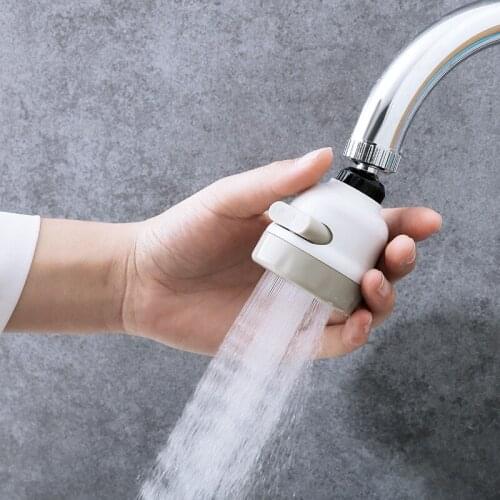 2021 New 1Pcs 360 Degree Water Bubbler Swivel Head Water Saving Nozzle Tap Adapter Kitchen Water Sprinkler Water Saving Device
