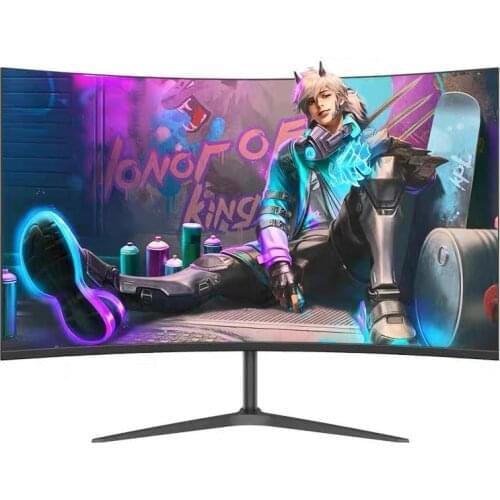 24 Inch Black 144hz 1080p Red Curved Gaming Computer Monitor,Monitor Gamer
