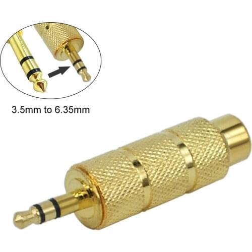 3.5mm Male Plug Jack to 6.5mm Female Connector Headphone Amplifier Audio Adapter Microphone AUX 3.5mm Converter for Microphone