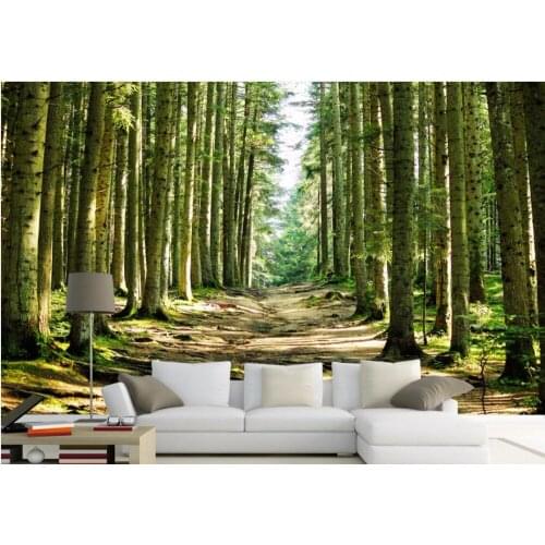 3d wallpaper custom photo non-woven mural Forest trees trail background wall painting 3d wall murals wallpaper for walls 3 d
