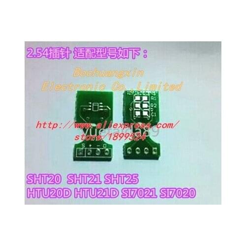 Free Shipping! 10pcs/LOT Temperature And humidity Sensor SHT25 / SHT20 STS21 HTU21D / 20D SI7021 2.54 PCB