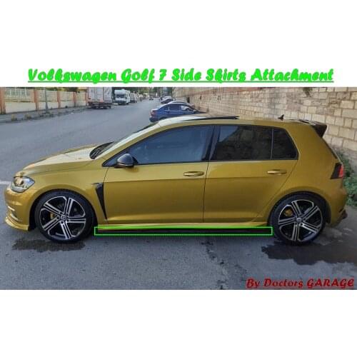 For VW Volkswagen Golf 7 Side Skirts Attachment Sill Side 2012 2013 2014 2015 2016 2017 2018 2019 2020 Car Styling Accessory